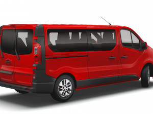 renault trafic minibus lwb 2021 Modelo 3D
