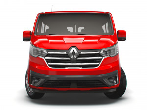 renault trafic minibus lwb 2021 Modelo 3D