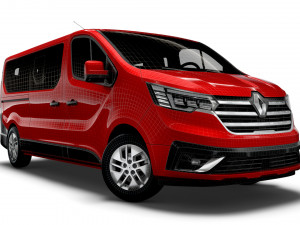 renault trafic minibus lwb 2021 Modelo 3D