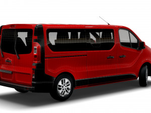 renault trafic minibus lwb 2021 Modelo 3D