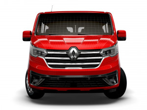 renault trafic minibus lwb 2021 Modelo 3D