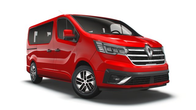 renault trafic spaceclass 2021 3D Модель .c4d .max .obj .3ds .fbx .stl .blend 
