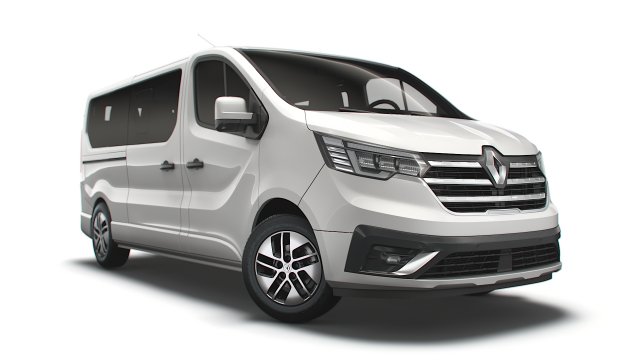 renault trafic spaceclass lwb 2021 3D Model .c4d .max .obj .3ds .fbx .stl .blend 