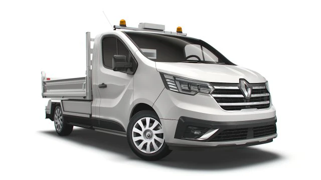 renault trafic basculante 2021 Modelo 3D .c4d .max .obj .3ds .fbx .stl .blend 