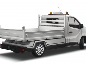 renault trafic tipper 2021 3D Model