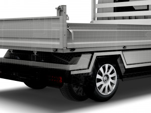 renault trafic tipper 2021 3D Model
