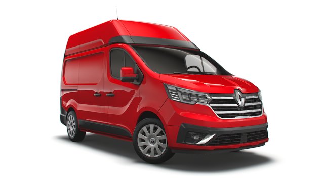 renault trafic van l1h2 2021 3D Model .c4d .max .obj .3ds .fbx .stl .blend 