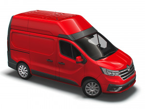renault trafic van l1h2 2021 3D Model