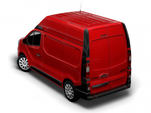 renault trafic van l1h2 2021 3D Model