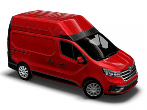 renault trafic van l1h2 2021 3D Model