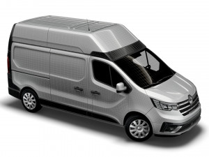 renault trafic van l2h2 2021 3D मॉडल