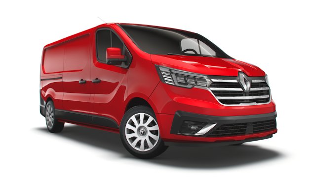 renault trafic van lwb 2021 Modello 3D .c4d .max .obj .3ds .fbx .stl .blend
