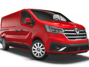 renault trafic van lwb 2021 3D Модель