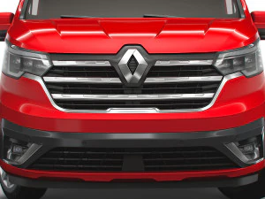 renault trafic van lwb 2021 3D Model