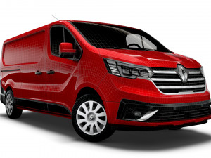 renault trafic van lwb 2021 Modello 3D