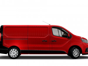 renault trafic van lwb 2021 Modello 3D