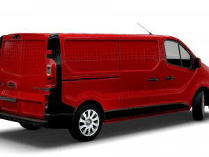 renault trafic van lwb 2021 3D Model