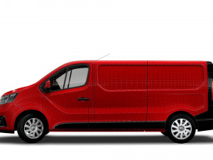 renault trafic van lwb 2021 Modello 3D