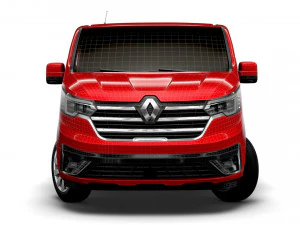 renault trafic van lwb 2021 3D Model