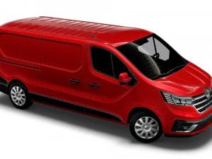renault trafic van lwb 2021 3D Model