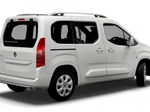 vauxhall combo life 2021 3D Model