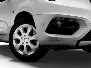 vauxhall combo life 2021 3D Model