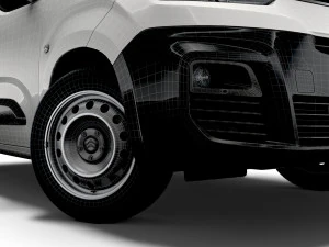 citroen berlingo van swb 2021 3D Model