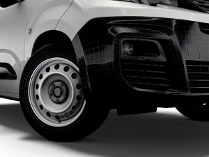 peugeot partner van swb 2021 Modello 3D