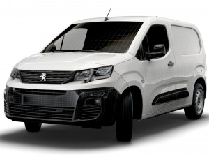 peugeot partner van swb 2021 Modello 3D