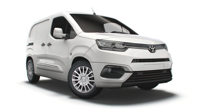 toyota proace city swb van 2021 Model 3D .c4d .max .obj .3ds .fbx .stl .blend 