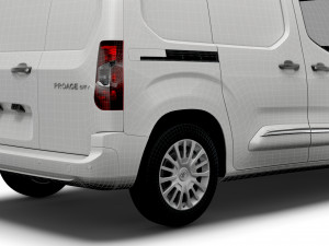 toyota proace city swb van 2021 Model 3D