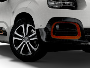 citroen berlingo multispace xtr 2021 Modelo 3D