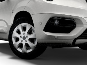 opel combo life 2021 Modèle 3D