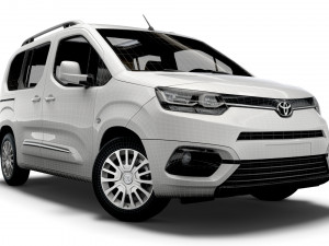 toyota proace city verso 2021 3Dモデル
