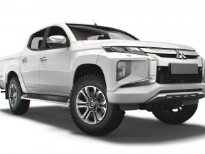 mitsubishi l200 uk-spec barbarian x 2021 3D Model