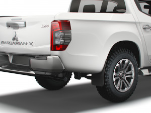 mitsubishi l200 uk-spec barbarian x 2021 3D Model