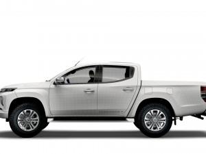 mitsubishi l200 uk-spec barbarian x 2021 3D Model
