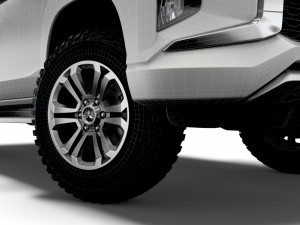 mitsubishi l200 uk-spec barbarian x 2021 3D Model