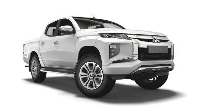 mitsubishi l200 uk-spec trojan 2021 3Dモデル .c4d .max .obj .3ds .fbx .stl .blend