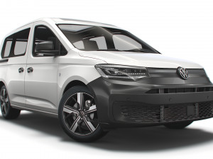 volkswagen caddy combi 2021 3D Model