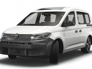 volkswagen caddy combi 2021 3D Model