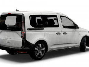 volkswagen caddy combi 2021 3D Model