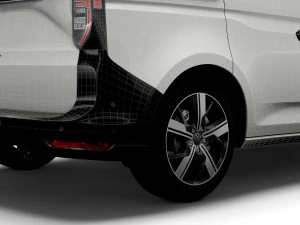 volkswagen caddy combi 2021 3D Model
