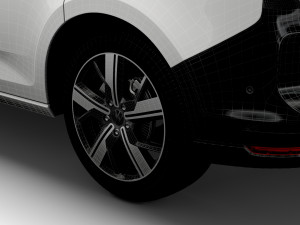 volkswagen caddy combi 2021 3D Model