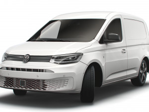 volkswagen caddy commerce pro van 2021 3D 模型
