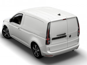 volkswagen caddy commerce pro van 2021 3D 模型