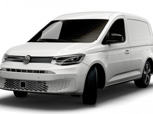 volkswagen caddy commerce pro van 2021 3D 模型