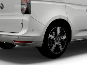 volkswagen caddy commerce pro van 2021 3D 模型
