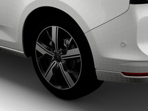 volkswagen caddy commerce pro van 2021 3D 模型
