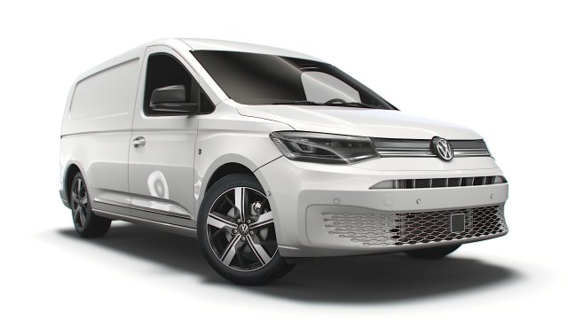 volkswagen caddy commerce pro van maxi 2021 Modelo 3D .c4d .max .obj .3ds .fbx .stl .blend 